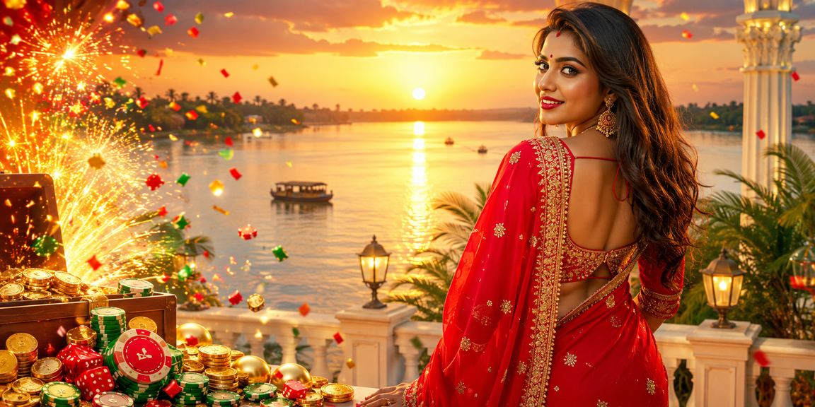 বগুড়ায় শাড়ি পরিহিত একজন নারী adda বেটিং পুরস্কার উদযাপন করছেন