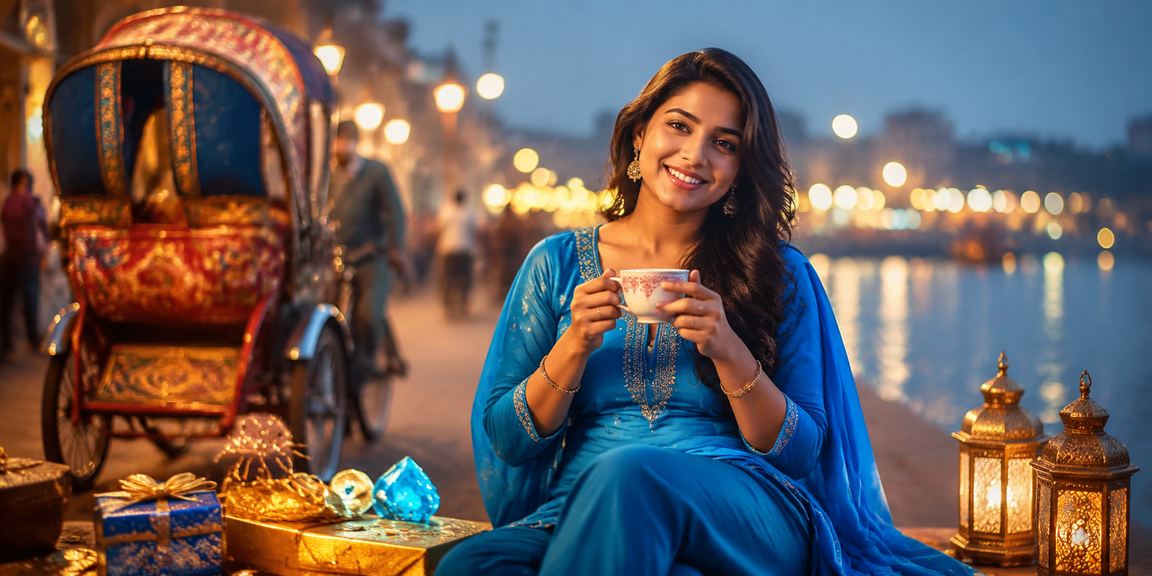 ঢাকায় সালওয়ার কামিজ পরিহিতা একজন মহিলা মোবাইলে জমা প্রক্রিয়া সম্পন্ন করছেন