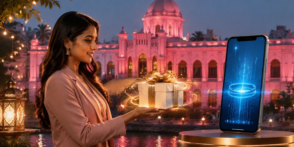 ঢাকায় ঈদ উৎসবে রেজিস্টার বোনাস অফার উপভোগ করছেন একজন ব্যবহারকারী